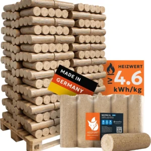 Heizfuxx Nestro XL Blue Holzbriketts 10 kg – 96 Gebinde (960 kg Palette)